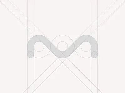 Mono Construction branding construction geometry grid identity lines logo logotype m minimal simple