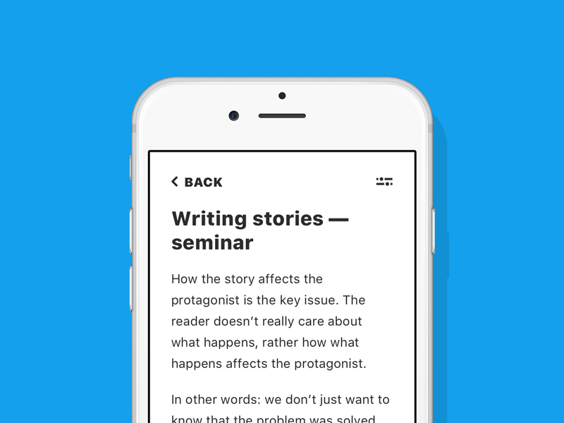 Settings Overlay animation mobile overlay settings