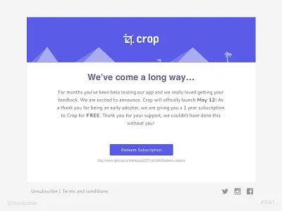 061 - Redeem Coupon .sketch 061 dailyui email template freebie redeem coupon sketch