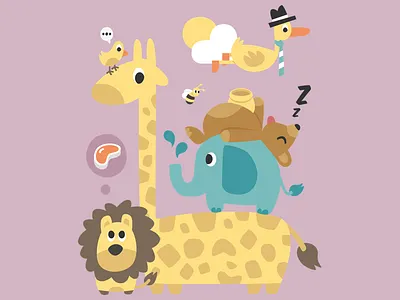 Body Baby animals baby bear bee bird body duck elephant giraffe illustration lyon