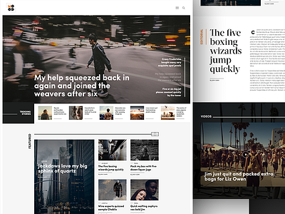 Modern magazine landing page magazine typography wordpress theme