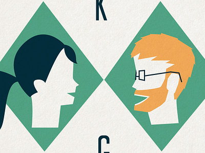 Kirsi & Greg Wedding Logo couple logo love marriage wedding