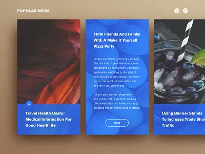 News - Day 94 #dailyui article card dailyui news popular post stand trending ui ux widget