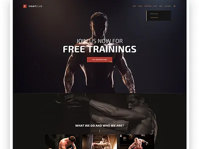 FightClub - Fight & Fitness Club Wordpress Theme boxing combat crossfit fight fightclub fitness gym health mma shop sport wordpress
