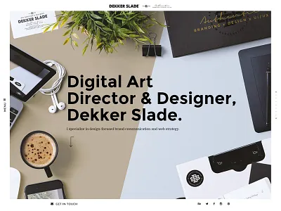 Hero graphic branding coffee design gold hero identity logo monogram personal website uiux website