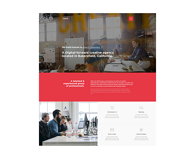 Theme agency clean flat landing layout theme ui ux web