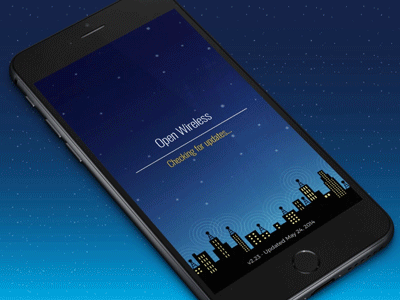 Open Wireless Mobile Updating animation loading mobile splash updating