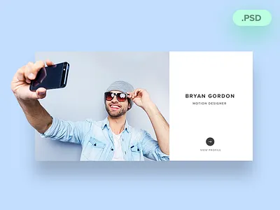 Designer Profile card designer download free profile psd