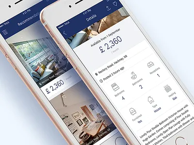 Estate Agent App agent app estate iphone ui