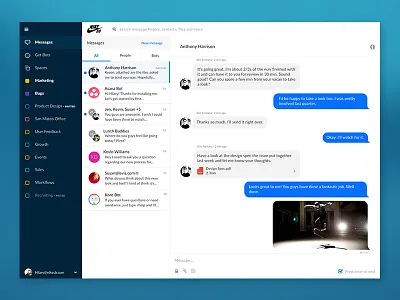 Kore Dashboard dashboard desktop email enterprise message messaging ui ux