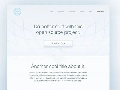 Zenv open source project - Landing page app branding design flat icon illustration lettering logo type typography ui vector
