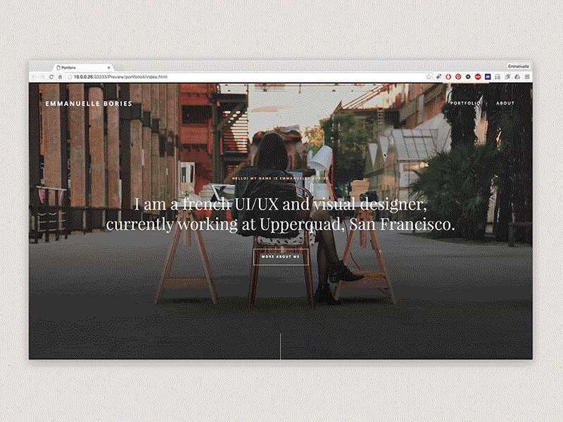 Portfolio Update in progress adobe muse portfolio projects website