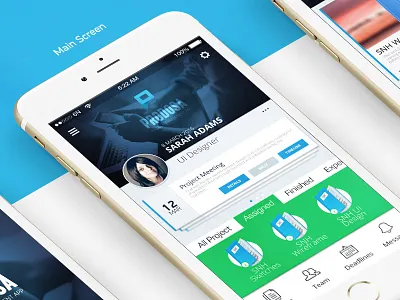 Project Management App 6noran app app design development mobile project management ui ui design ux ux design