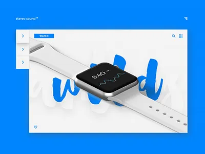 stereo sound 99 design grid landing layout minimal tech typography ui user ux web web design
