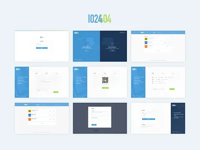 1024404 blue design job landing page ui web
