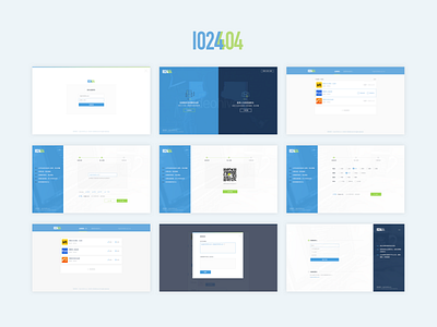 1024404 blue design job landing page ui web