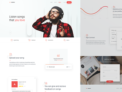 Sendemo - Labels Page clean design landing minimal page ui web