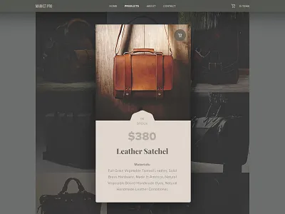 Currently In-Stock - Day 96 #dailyui card currently dailyui ecommerce in stock men popup shop stock style ui ux