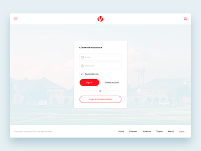 Video Note – Login Page clean form light login page minimal web design web interface