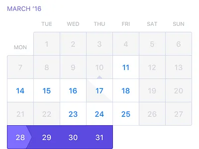 Date Range booking calendar form ideal sans pilot pilot x range san francisco selection widget