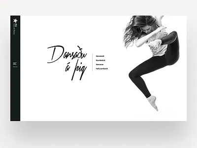 Plié School of Dance and Motion black clean dance list navigation responsive white