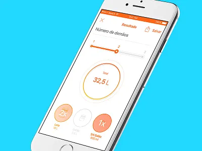 Guide Suvinil - Calculation result design ios ui ux