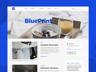 Wordpress Blog Design blog design ui web design wordpress