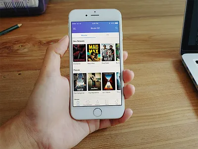 Brute DC - iOS download interface ios movie p2p sharing tv series ui ux