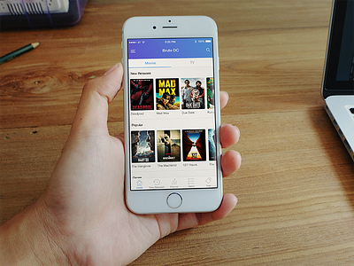 Brute DC - iOS download interface ios movie p2p sharing tv series ui ux