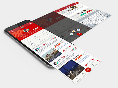 Previous School project - Yelp Profile Page Redesign mobile profile redesign ui design yelp