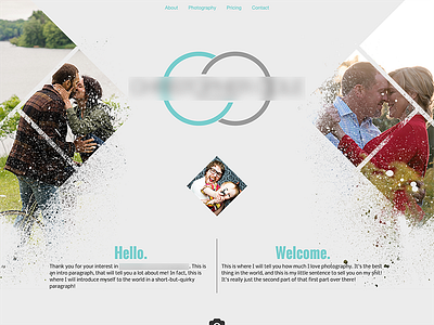 Photography Website geometric homepage landing page landingpage minimal ui uiux ux web website