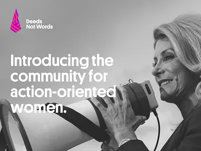 Deeds Not Words newsletter non profit responsive rwd sign up web website