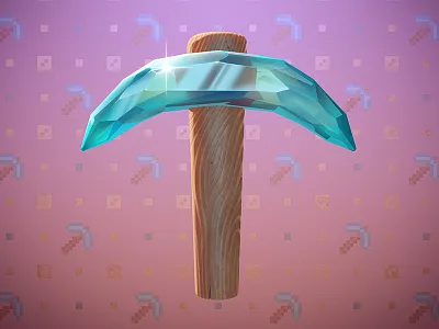 Digging for Treasure diamond letter a day mine craft pickaxe riotvisualdesign t