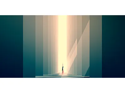 ||||||| ||||||| character forest illustration minimal ray shadow sunlight