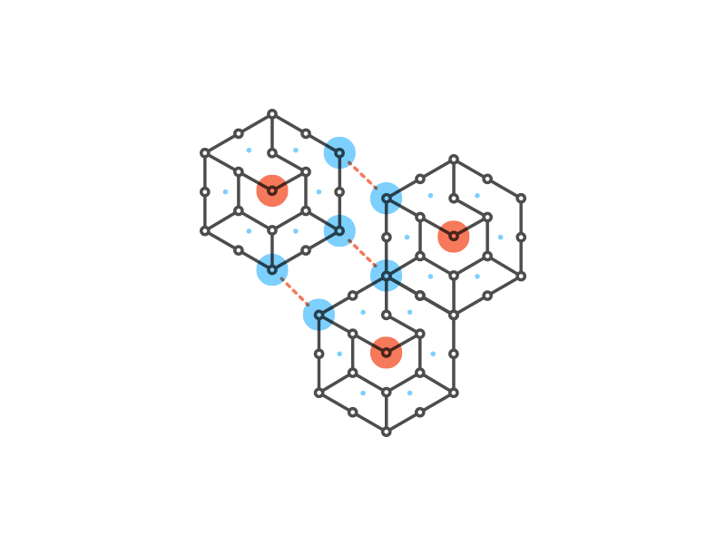 NextIT Spot Illustrations icons illustration infographic shapes technical technology