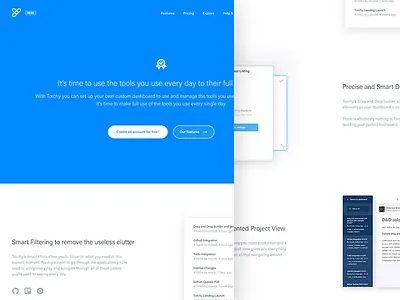Torchy Landing Page app button dashboard design development landing page logo signup page startup torchy ui ux