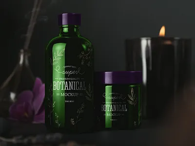 SPA Cosmetics Mock-Up / Black Edition beauty brand cosmetic cosmetics mock up mock up mockup package salon spa store template