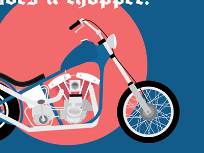Sinner Poster chopper harley motorcycle poster shovelhead