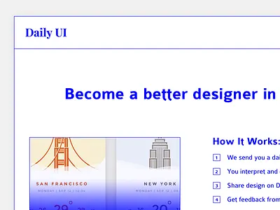 #100 | Redesign Daily Ui Landing Page app challenge clean daily dailyui interface landing landingpage page redesign ui
