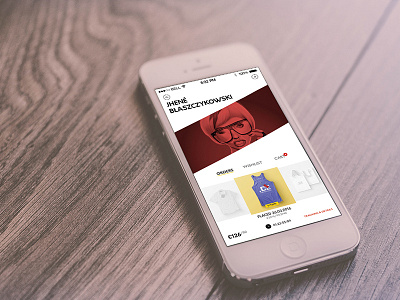 Profile Screen e commerce ios iphone orders profile shop ui ux