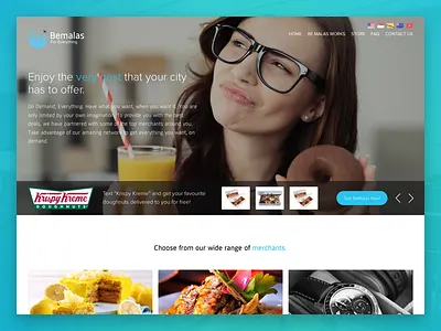 Bemalas Marketplace concierge landing page marketplace ui user interface website