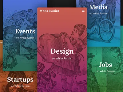 Header Images, Mobile View background colours gradient header illustrations image mobile responsive russian ui white