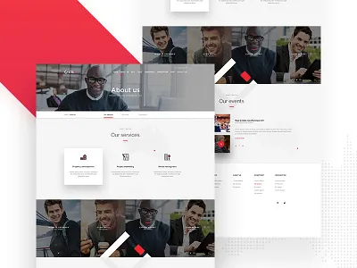 Real Estate Subpage building flat home page landing page property real estate shuma87 ui ux