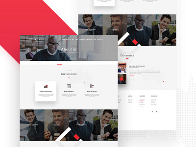 Real Estate Subpage building flat home page landing page property real estate shuma87 ui ux