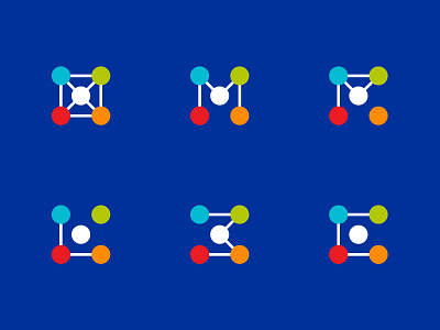 Geometric Pattern atomic dots flat geometric pattern