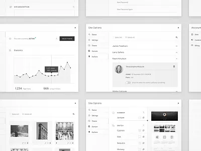 Control Panels admin barley modal ui