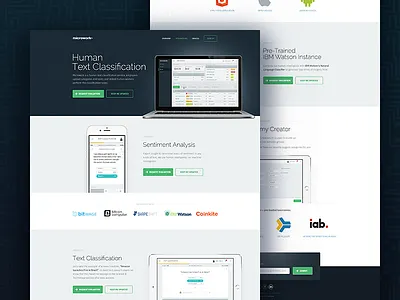 Microwork Text Classification artlipsky design landing page microwork promosite. text classification ui ux