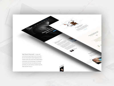 Case Study / Dental Clinics case study dental dental office layout minimalistic portfolio process tooth