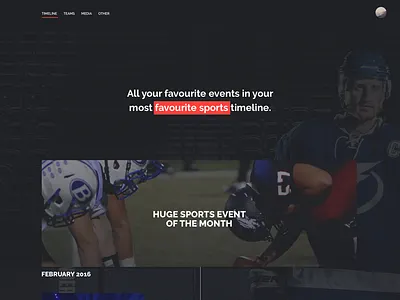 Sports Timeline design events line minimal minimalism sports time timeline ui web website