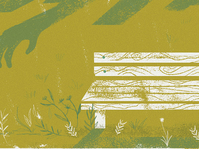 Land Bank bench land park texture. philly